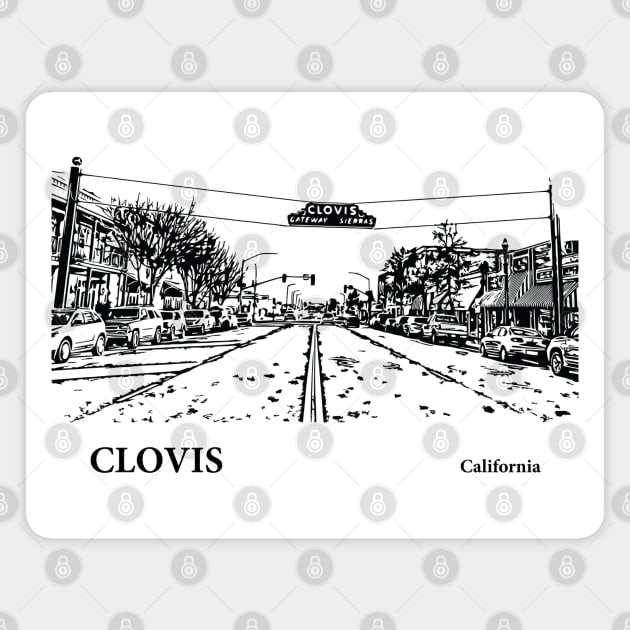 Clovis California Magnet by Lakeric